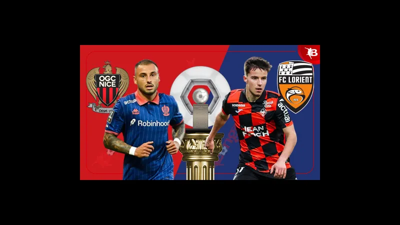 Cầu thủ Nice và Lorient cạnh tranh quyết liệt trên sân Cầu thủ Nice và Lorient cạnh tranh quyết liệt trên sân